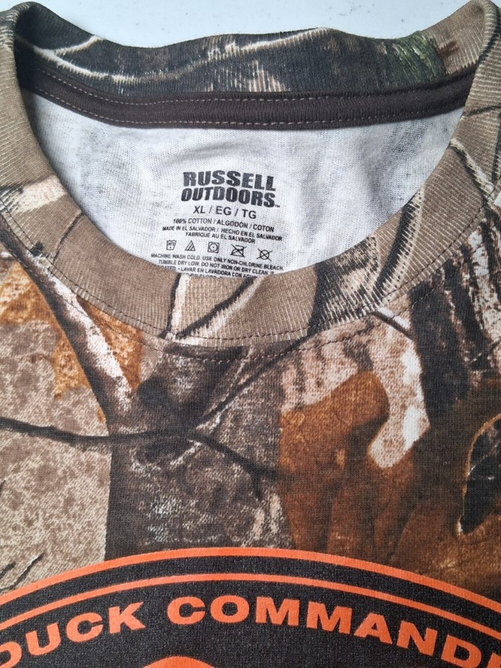 Duck Commander 500 Shirt XL 2015 Texas Motor Speedway Realtree Camo - Picture 8 of 10